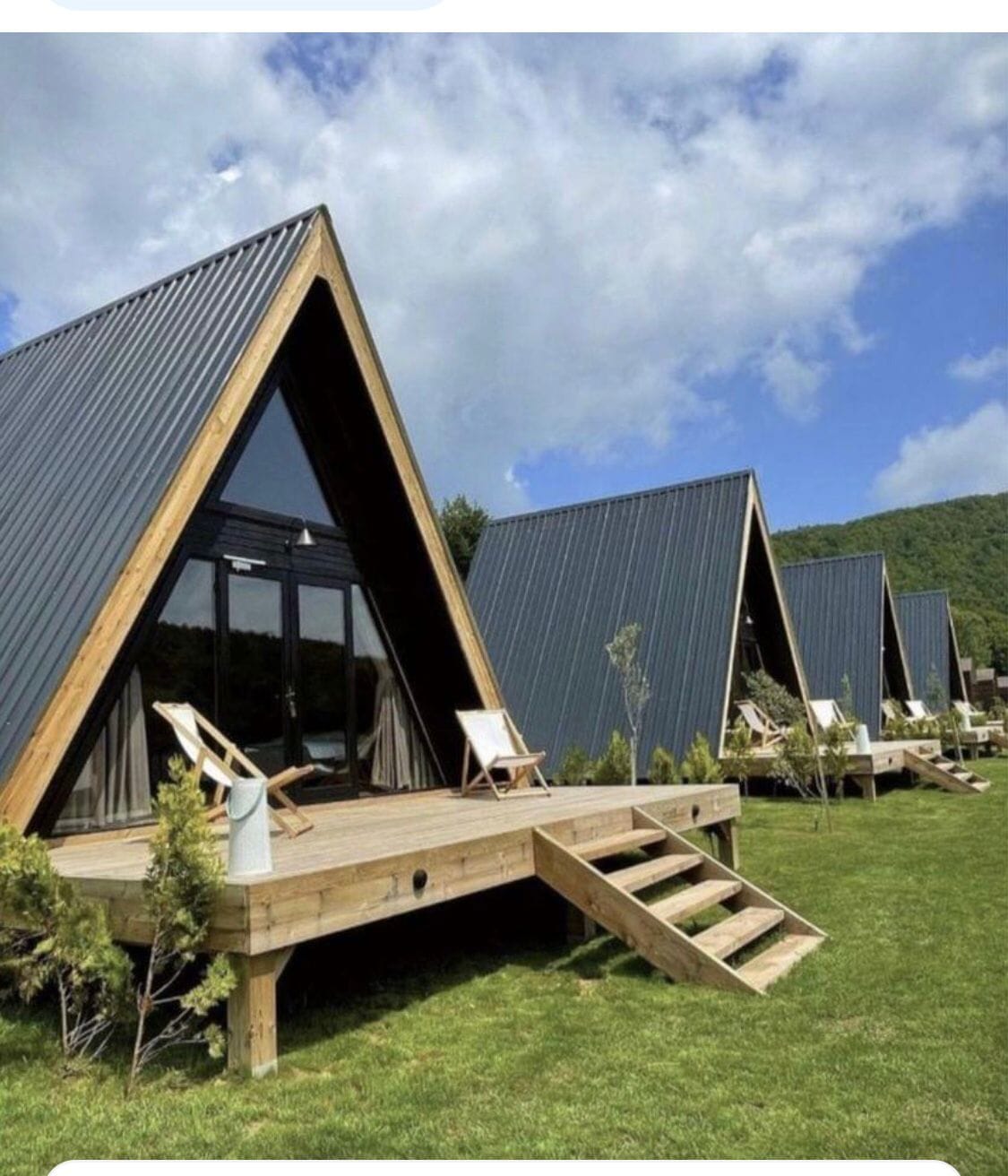 Casa en colina bosque