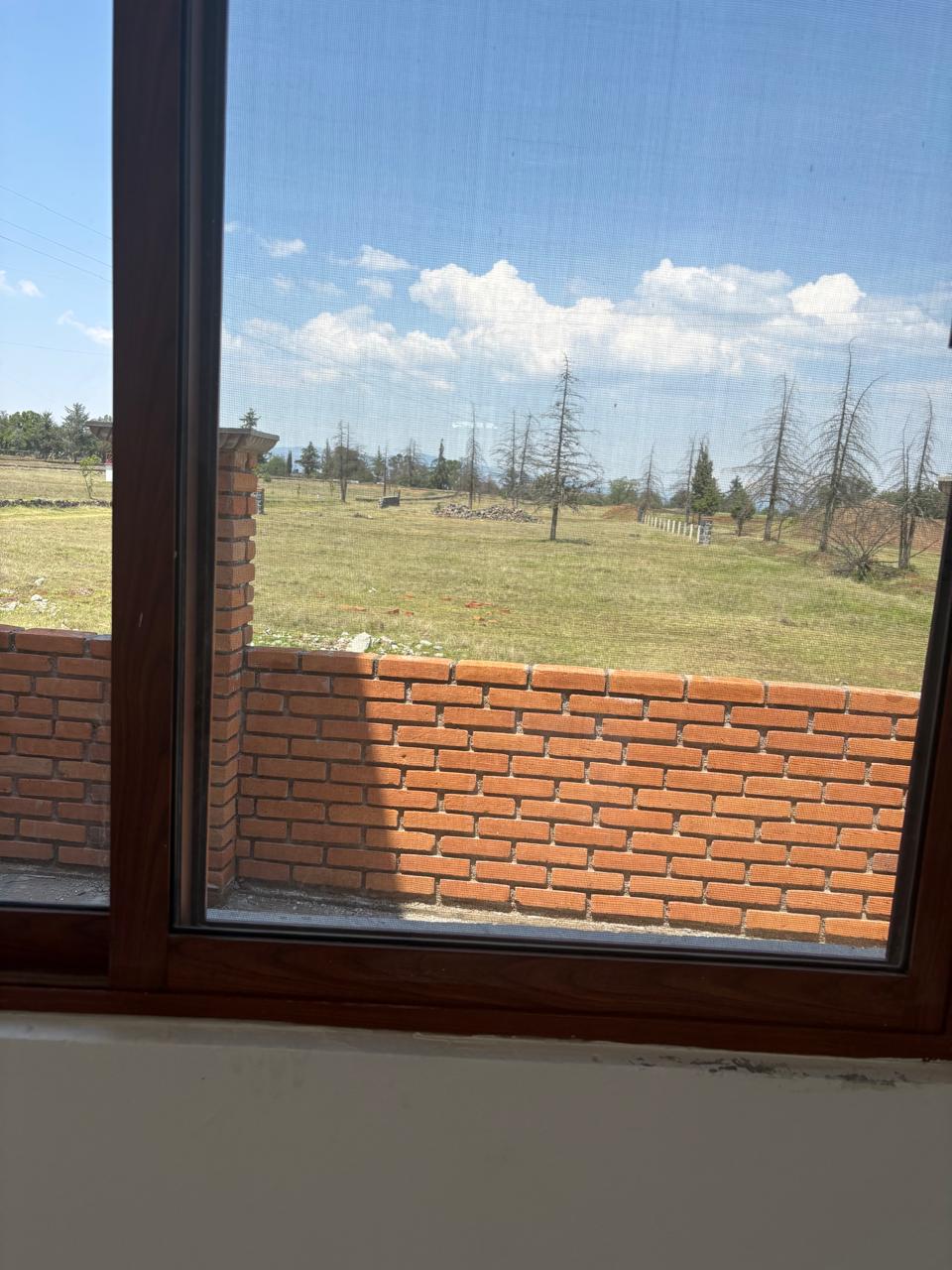 Vista del terreno desde una de las cabañas del fraccionamiento